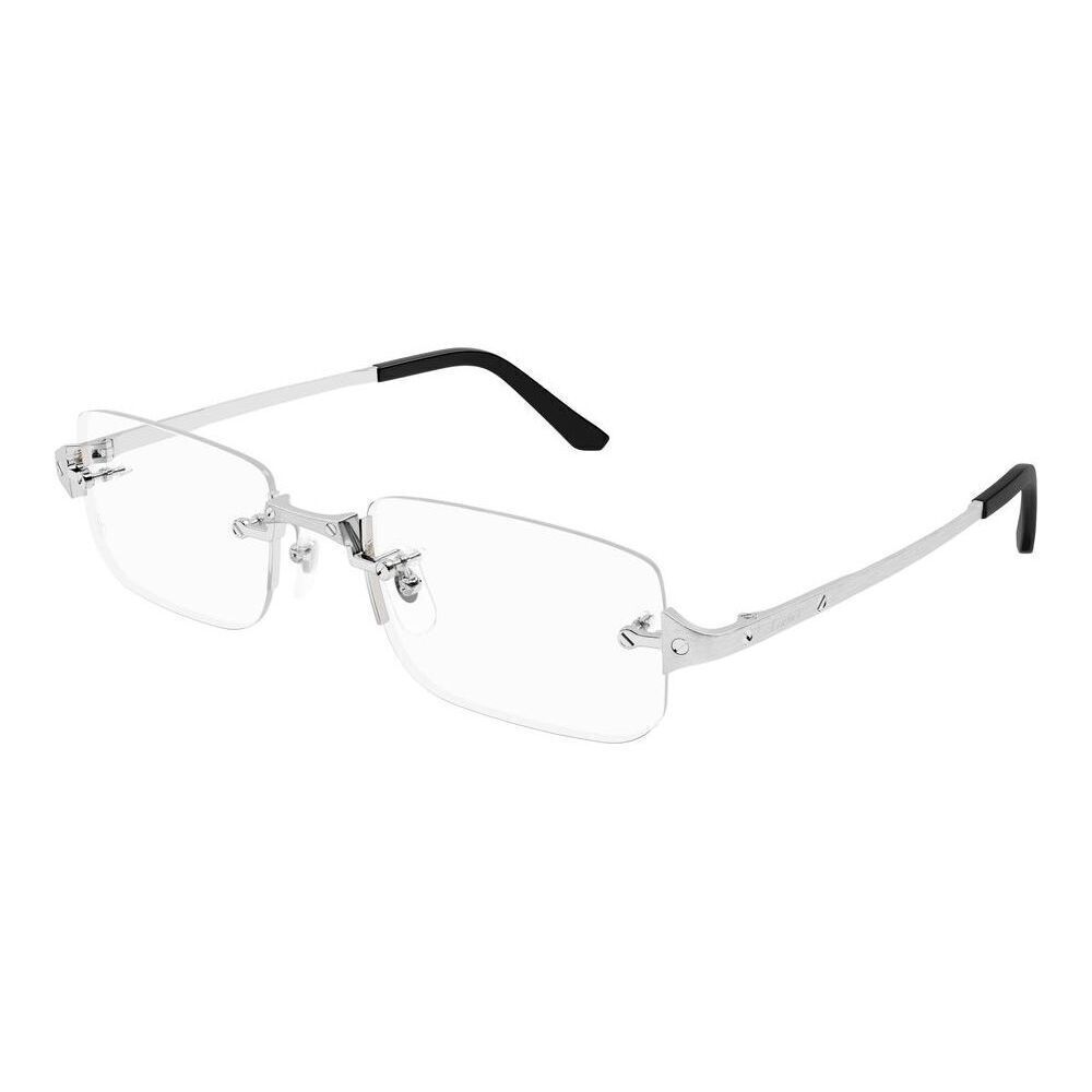 Cartier CT0479O Eyeglasses Silver Metal Rimless